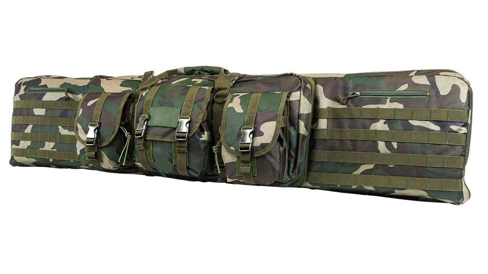 VISM Double 52in Carbine Case, Woodland Camo, CVDC2946WC-52