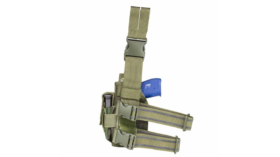 Vism Drop Leg Universal Holster , Woodland Camo, CVDLHOL2954WC