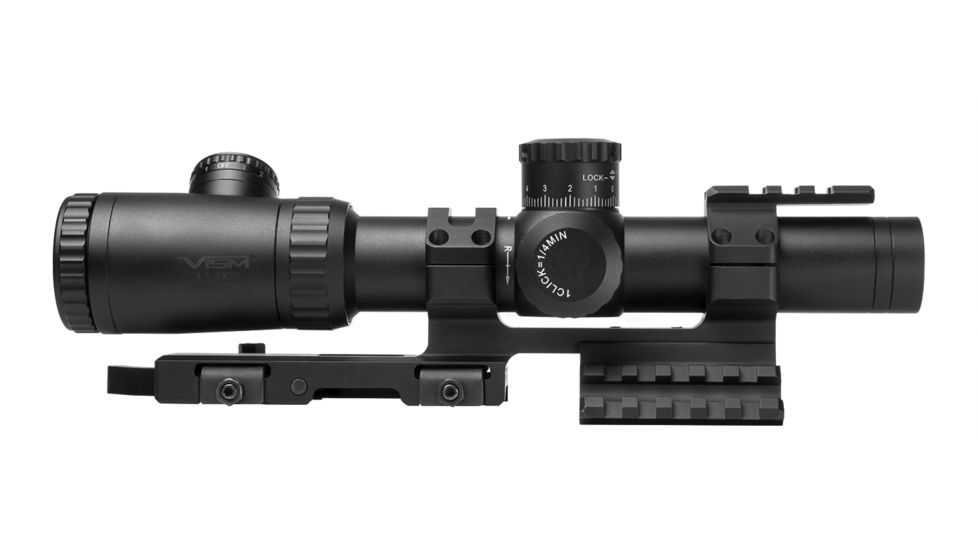 Vism Evolution 1.1-4X24 Scope/ Dot Plex/ And Vism Vmsprb Mount Combo, BLACK VEVOFD11424G/SPR