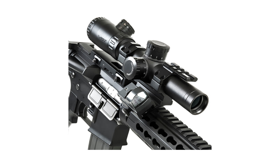 Vism Evolution 1.1-4X24 Scope/ P4 Sniper/ And Vism Vmsprb Mount Combo, BLACK VEVOFP11424G/SPR