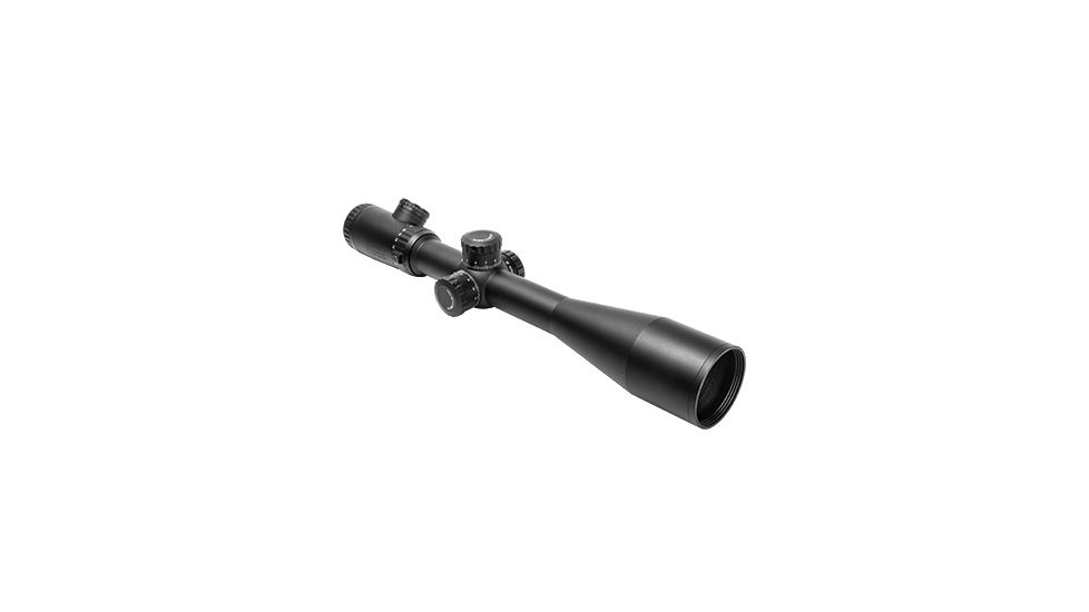 VISM Evolution Series 6-24x50 Full Size Scope w/ Glass Etched Reticle, Black, Blue&amp;Green Ill./Single Dot/Green Lens VEVOFD62450G