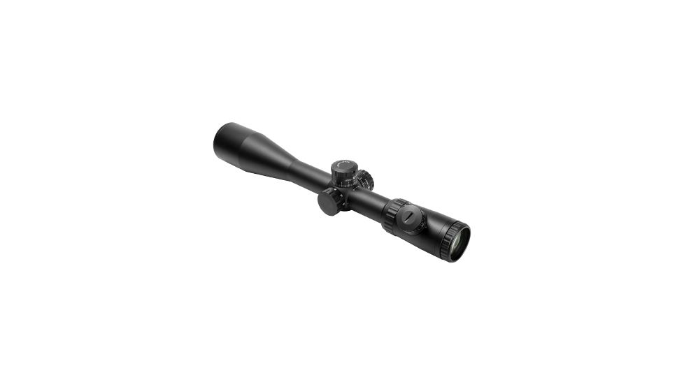 VISM Evolution Series 6-24x50 Full Size Scope w/ Glass Etched Reticle, Black, Blue&amp;Green Ill./Single Dot/Green Lens VEVOFM62450G