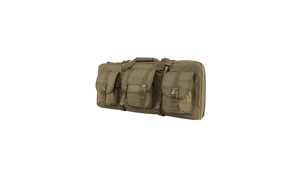VISM Heavy Duty 28in Deluxe AR15/AK Carbine Pistol Case, Tan CVCPD2962T-28