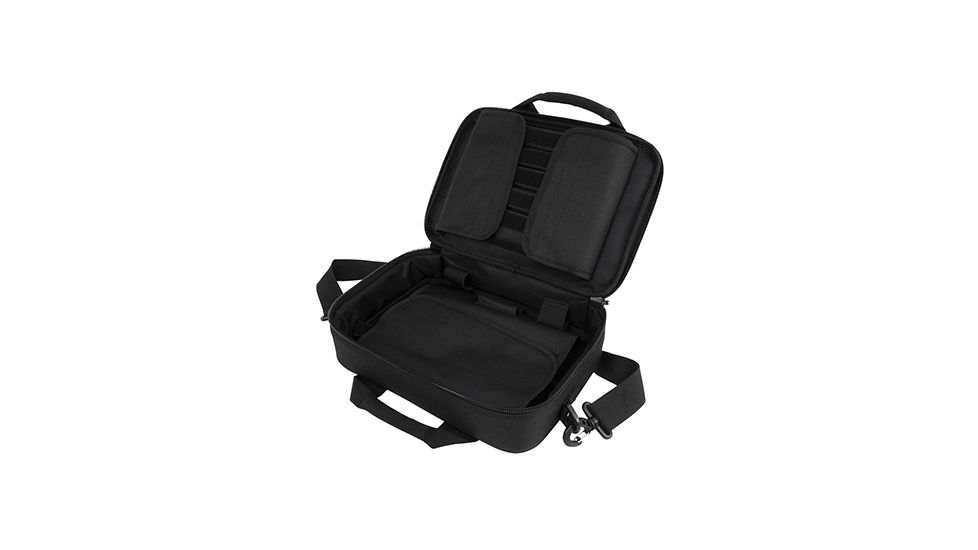 VISM Heavy Duty Double Pistol Range Bag, Black CPDX2971B