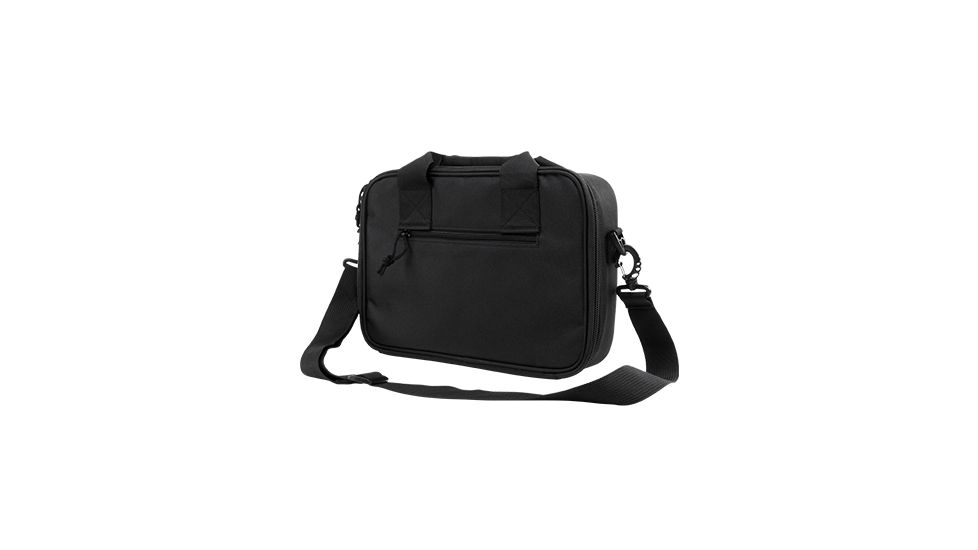 VISM Heavy Duty Double Pistol Range Bag, Black CPDX2971B