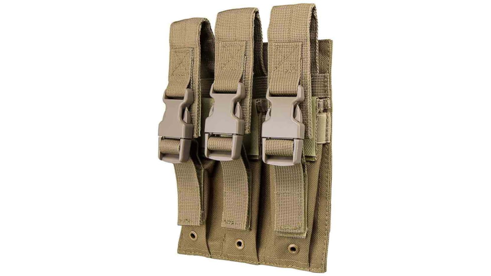 VISM Hicap Pistol Triple Magazine Pouch, Tan, CVMP3030T