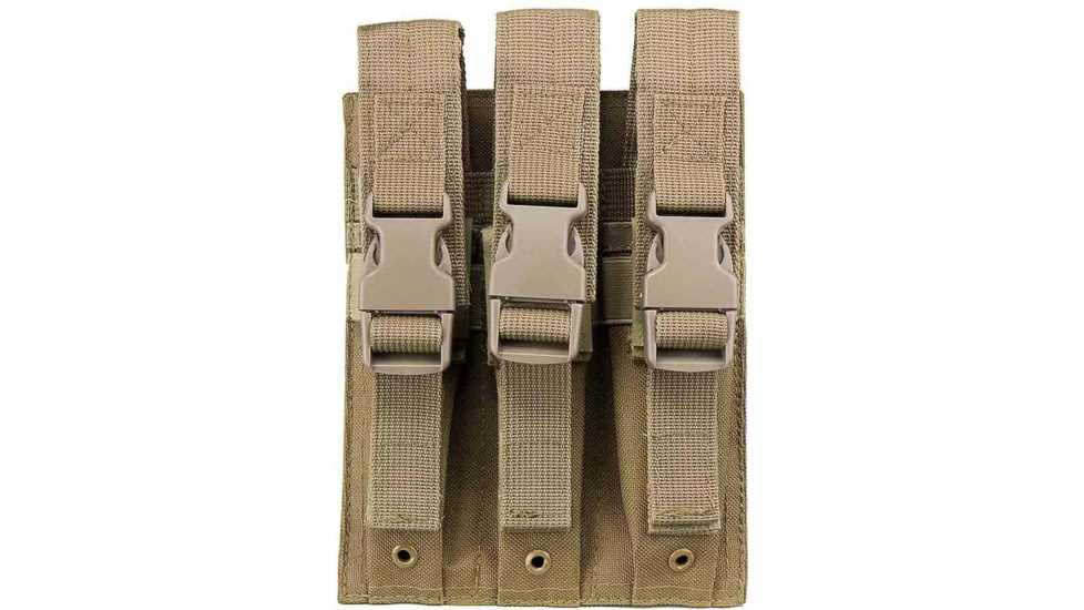 VISM Hicap Pistol Triple Magazine Pouch, Tan, CVMP3030T