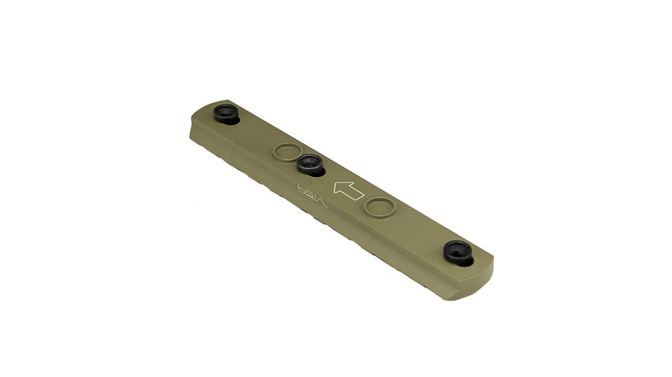 VISM Keymod Picatinny Rail, 6 KeyMod Slots, Tan, VMKM6T