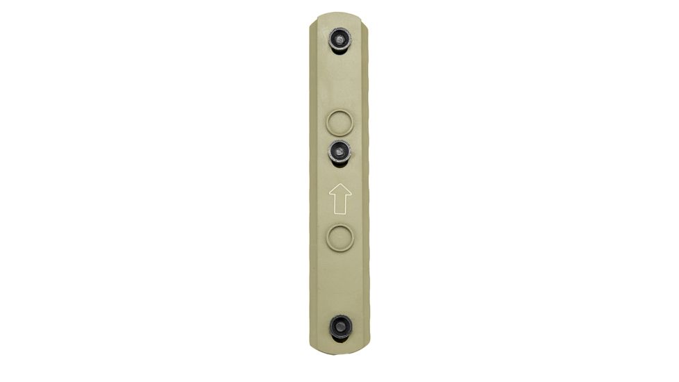 VISM Keymod Picatinny Rail, 6 KeyMod Slots, Tan, VMKM6T