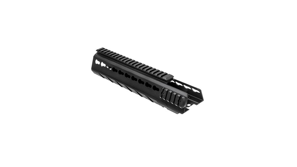 VISM KeyMod Triangle Handguard, for AR-15, Black, Mid Length VMARTKMM