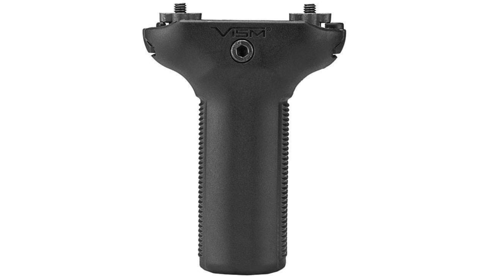 VISM KPM Short Vertical Grip/ Keymod &amp; M-lok &amp; Picatinny Mount, Black, VAARSVGKPM