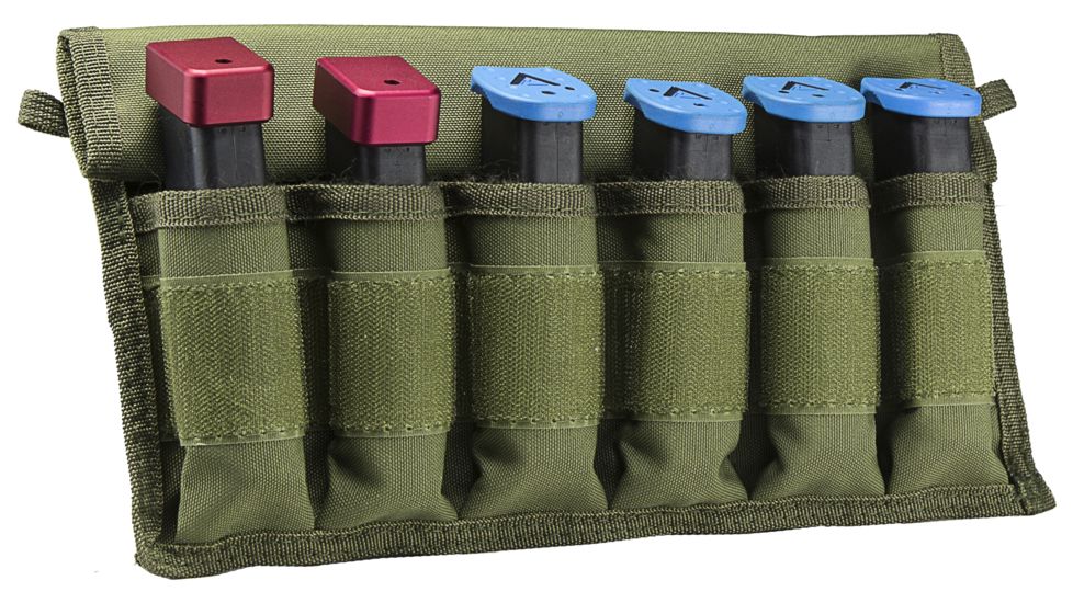 VISM Large Pistol Magazines Carrier, Green, CVMCL3018G