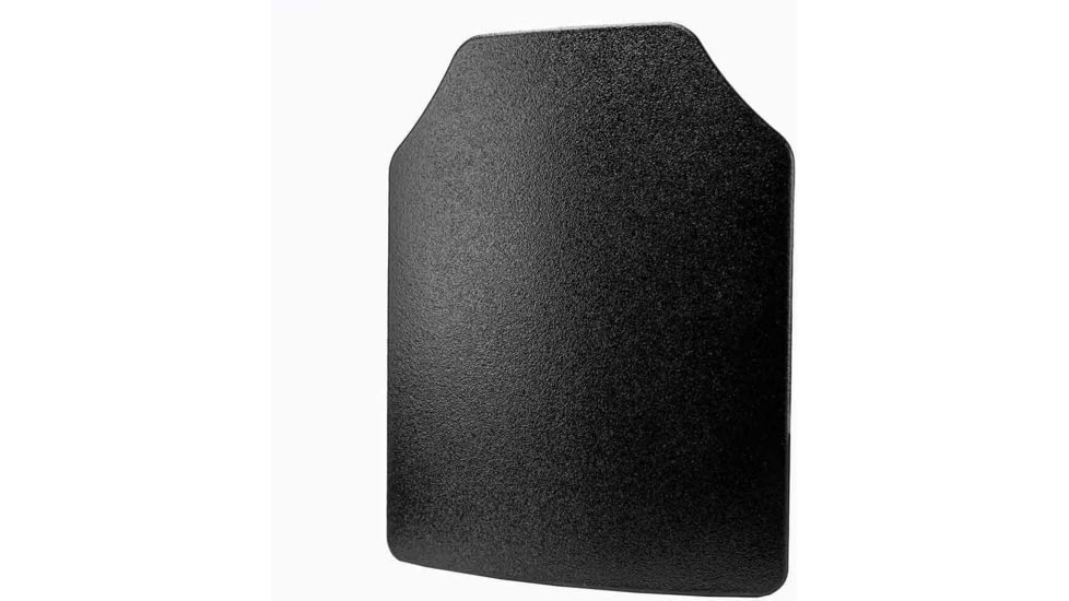 VISM LVL IIIA UHMWPE Hard Ballistic Plate, 11X14, Curved Shooters Cut, Black, BUDC1114