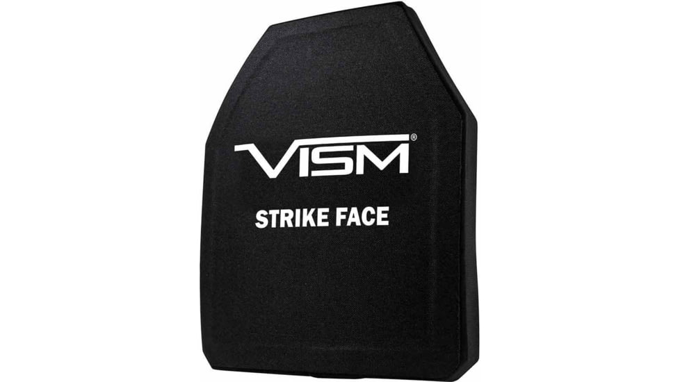 VISM LVL IV Ceramic/PE Ballistic Plate, 11X14, Multi-Curve Shooters Cut, Black, B4C1114