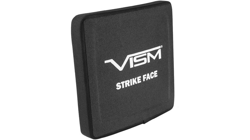 VISM LVL IV Ceramic/PE Ballistic Plate, 6X6, Curved Side, Black, B4C66C