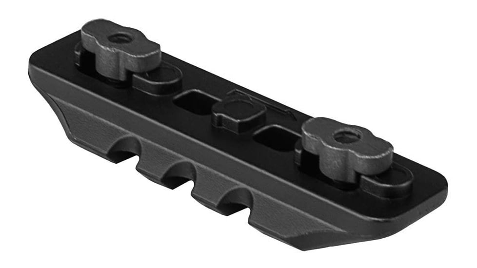 VISM M-Lok &amp; Keymod Picatinny Accessory Rail, Short, Black, VMMK3B