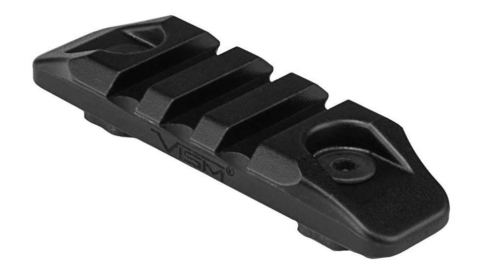 VISM M-Lok &amp; Keymod Picatinny Accessory Rail, Short, Black, VMMK3B