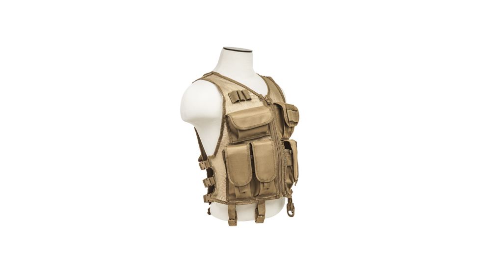VISM Mesh Tactical Vest/Tan M-Xl, TAN CMTV2951T