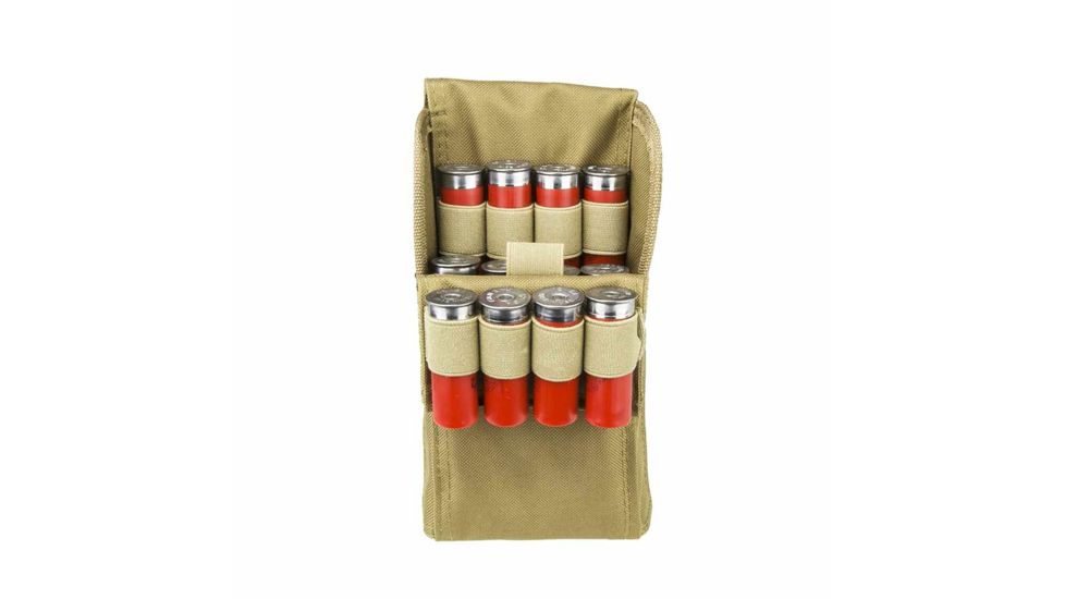 VISM Molle 25 Shotshell Carrier Pouch, Tan, CV25SHPT