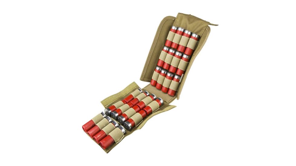VISM Molle 25 Shotshell Carrier Pouch, Tan, CV25SHPT
