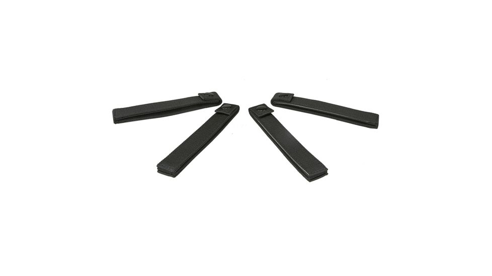VISM Molle Long 6in Thumb Snap Straps, 4 Pack, Black CVMSL3011B
