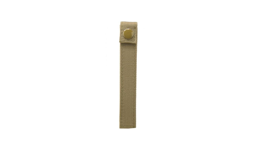 VISM Molle Long 6in Thumb Snap Straps, 4 Pack, Tan CVMSL3011T