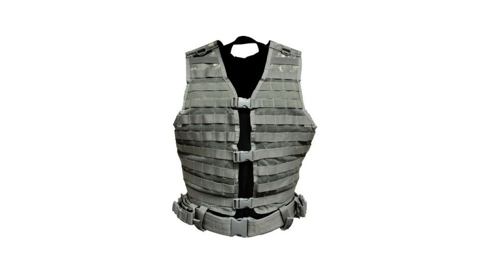 VISM MOLLE / PALS Hydration Ready Tactical Vest, Digital Camo ACU, Medium to XXL CPV2915D
