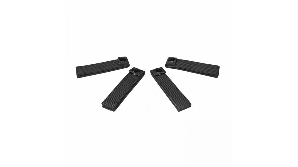 VISM Molle Small 4in Thumb Snap Straps, 4 Pack, Black CVMSS3012B