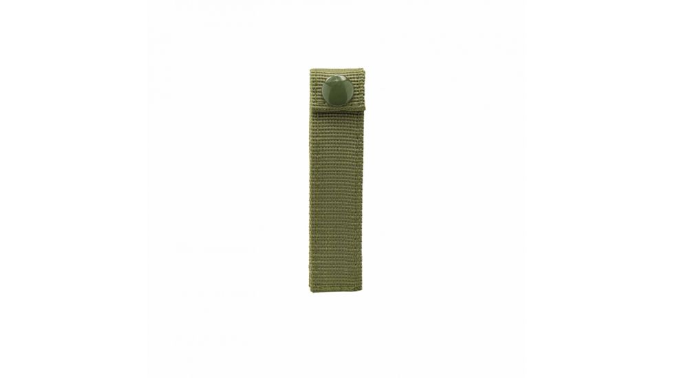 VISM Molle Small 4in Thumb Snap Straps, 4 Pack, Green CVMSS3012G