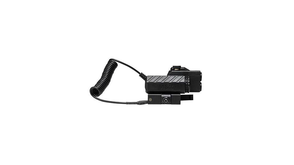 Vism Off-Set Laser Designator Box With Green Laser And 2 Color Led Nav Lights With Quick Release Mount, Black VLGSNVQRB