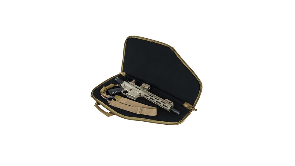 VISM Padded 28in AR15/AK Carbine Pistol Case w/Shoulder Sling 2907, Tan, Rifle Shaped CVCP2961T-28