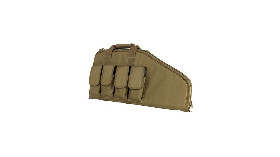 VISM Padded 28in AR15/AK Carbine Pistol Case w/Shoulder Sling 2907, Tan, Rifle Shaped CVCP2961T-28