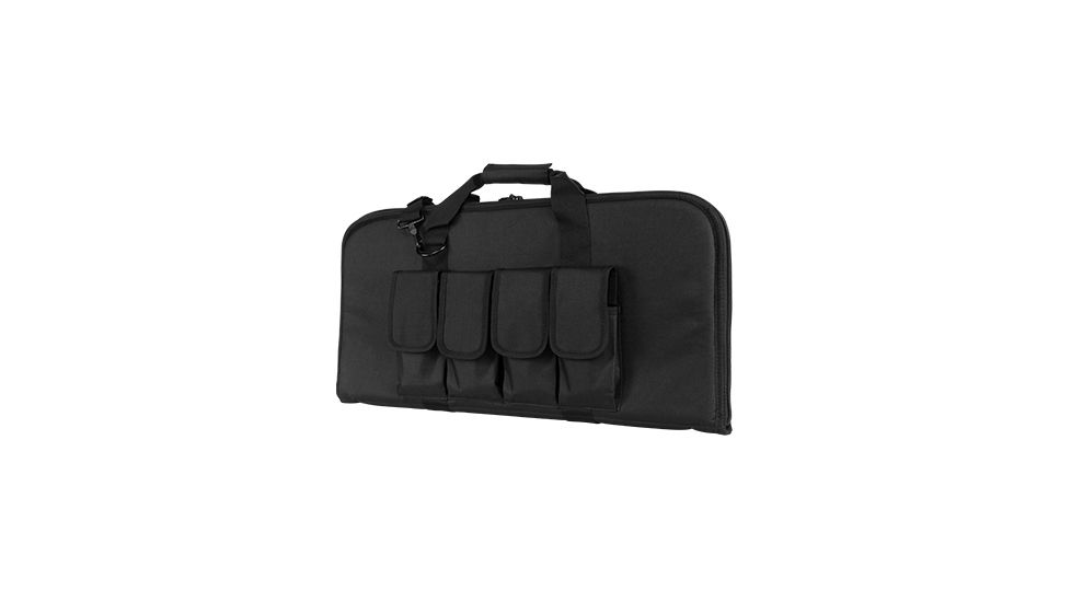 VISM Padded 28in AR15/AK Carbine Pistol Case w/Shoulder Sling 2910, Black, Rectangular CVCP2960B-28