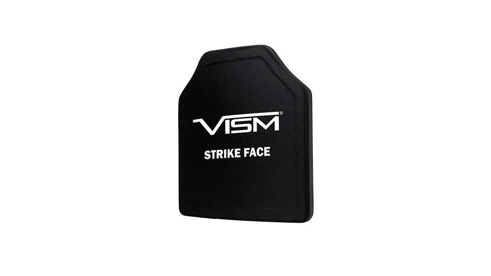 Vism Polyethylene Ballistic Plate - Shooters Cut 10in X12in, Black BPC1012