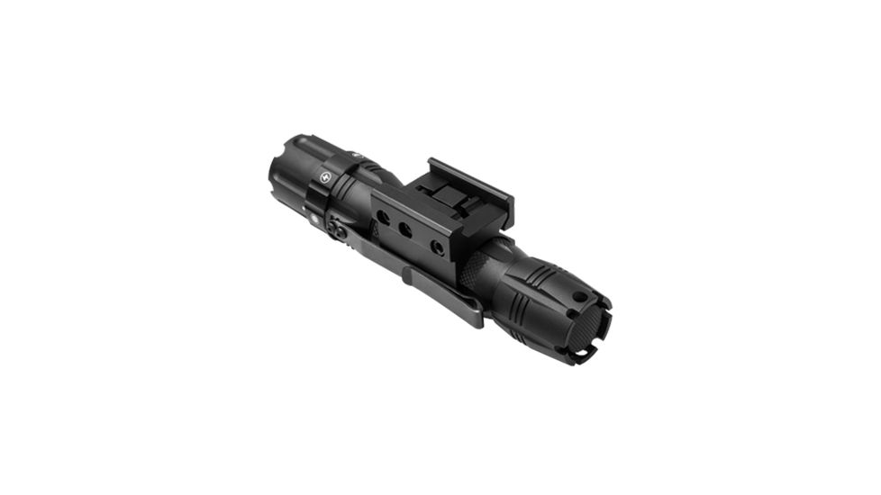VISM Pro Series Flashlight 250 Lumen, Rail Mount, Black VATFLBM