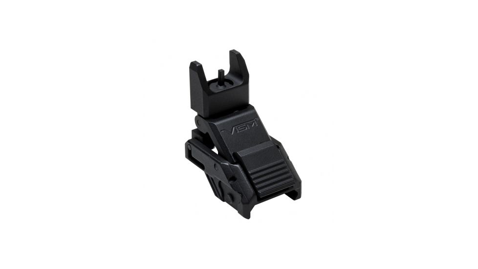 VISM Pro Series Top Mounted Deployable Front Sight, Black, VMARFLF