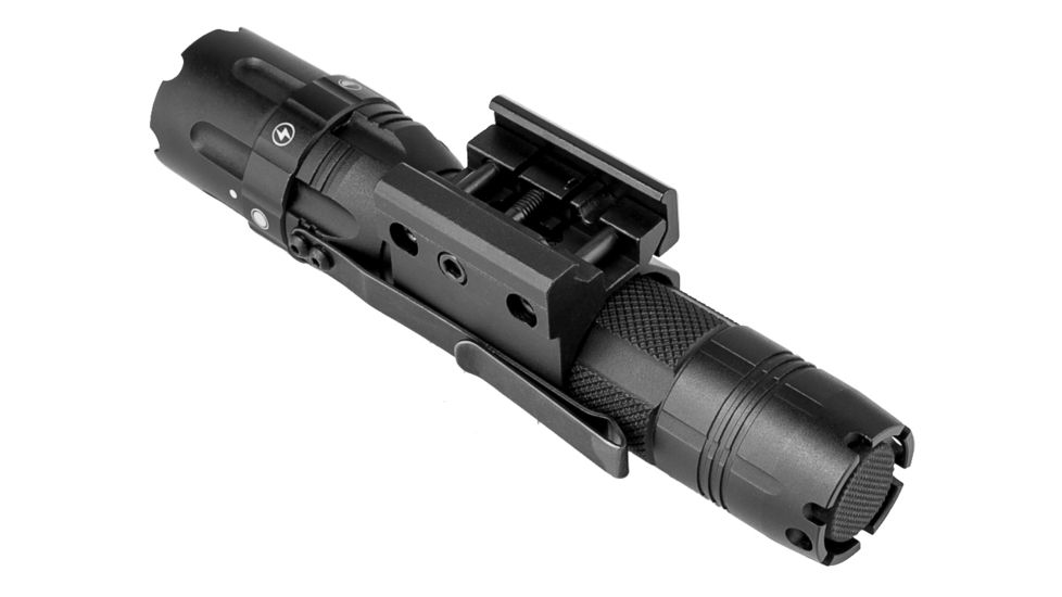 VISM Pro Series Mod 2 Flashlight, 500 Lumen, 3 Watts, 2 x CR123A, Anodized, Black, VATFLBMM2