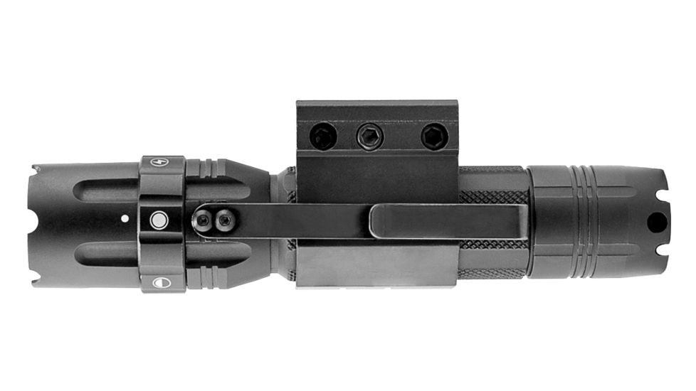 VISM Pro Series Mod 2 Flashlight, 500 Lumen, 3 Watts, 2 x CR123A, Anodized, Black, VATFLBMM2