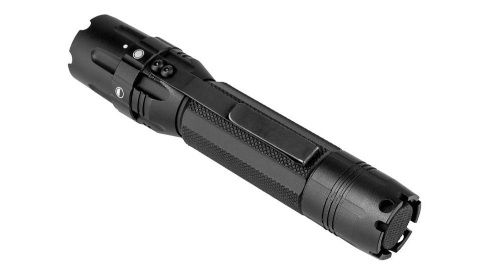 VISM Pro Series Mod 2 Flashlight, 500 Lumen, 3 Watts, 2 x CR123A, Anodized, Black, VATFLBMM2