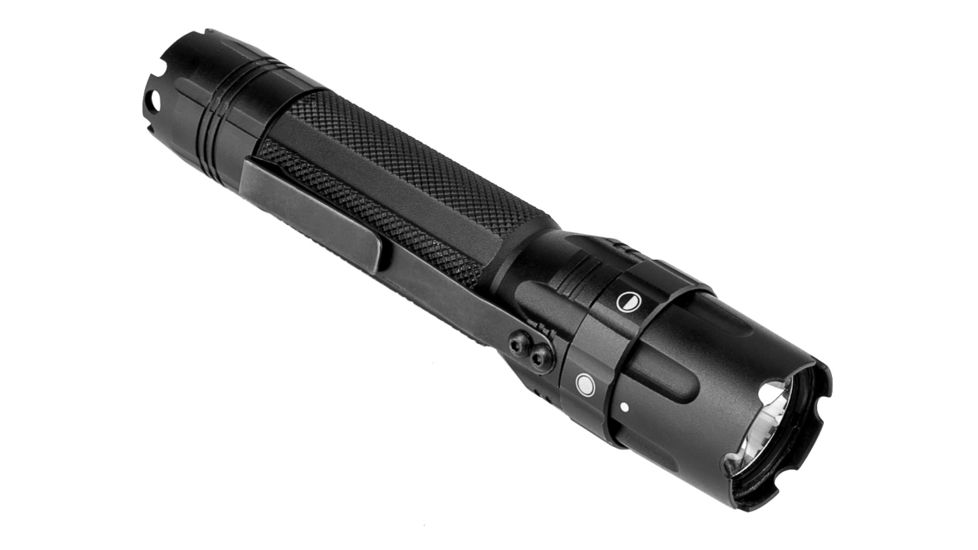 VISM Pro Series Mod 2 Flashlight, 500 Lumen, 3 Watts, 2 x CR123A, Anodized, Black, VATFLBMM2