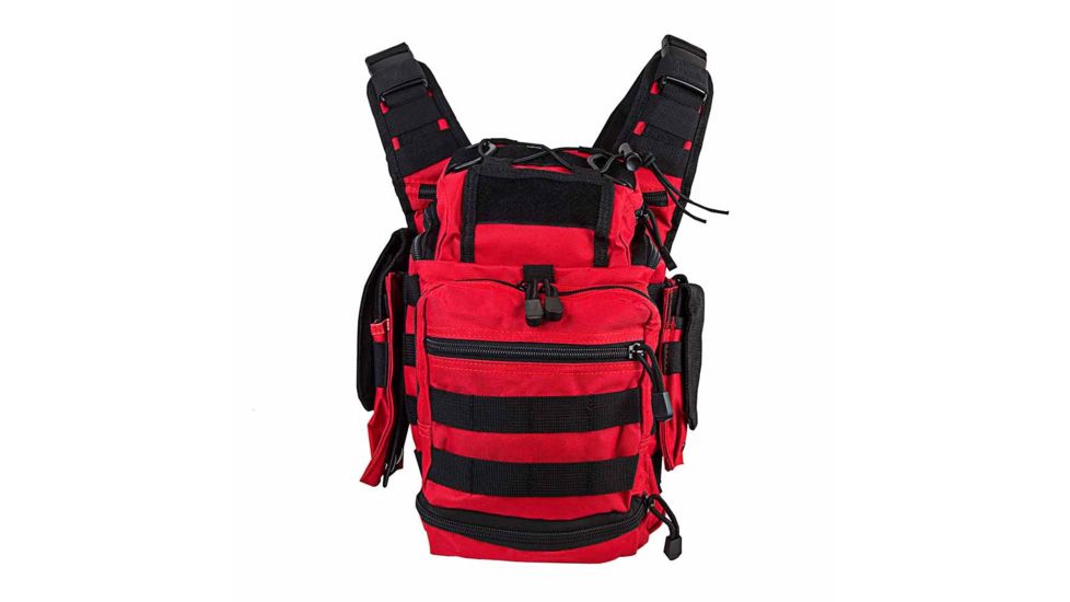 VISM PVC First Responders Utility Bag, Red w/ Black Trim, CVFRB2918R