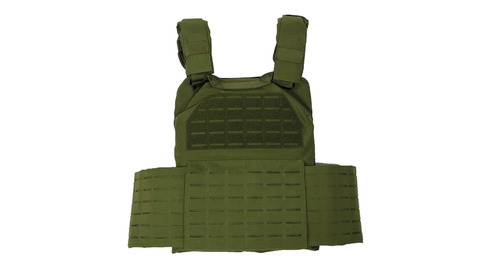 VISM Quick Release Laser Cut Plate Carrier, 10x12in, Green, CVLCQR3054G