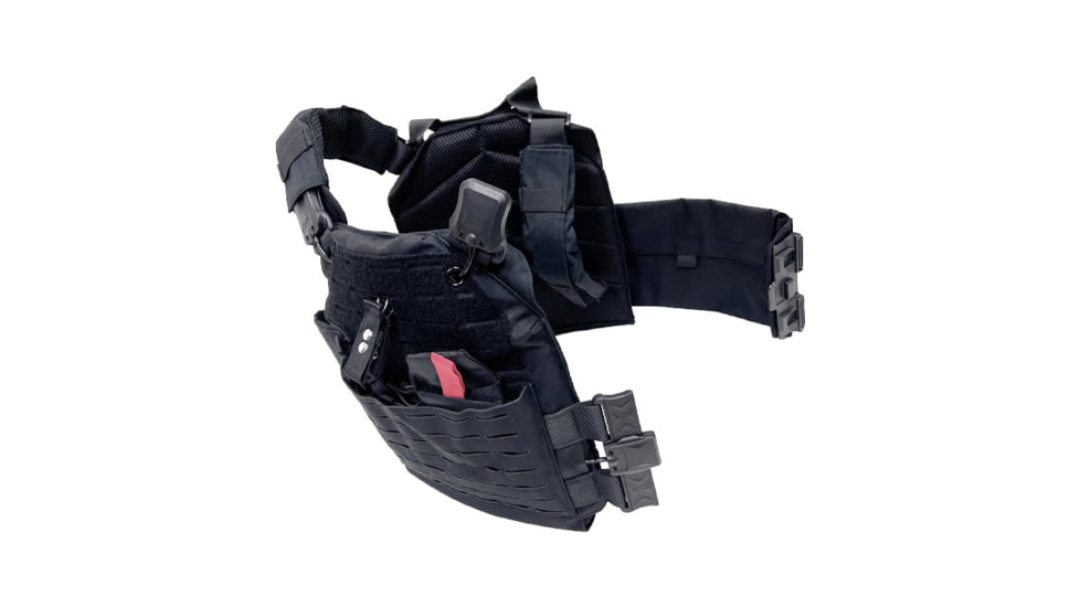 VISM Quick Release Laser Cut Plate Carrier, 11x14in, Black, CVLCQRL3055B