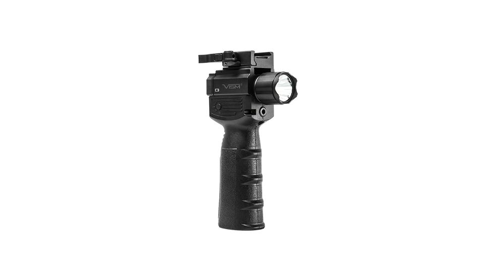 VISM Quick Release Vertical Grip with LED Light/Laser, Gen II, Black VAQVGFLGV2