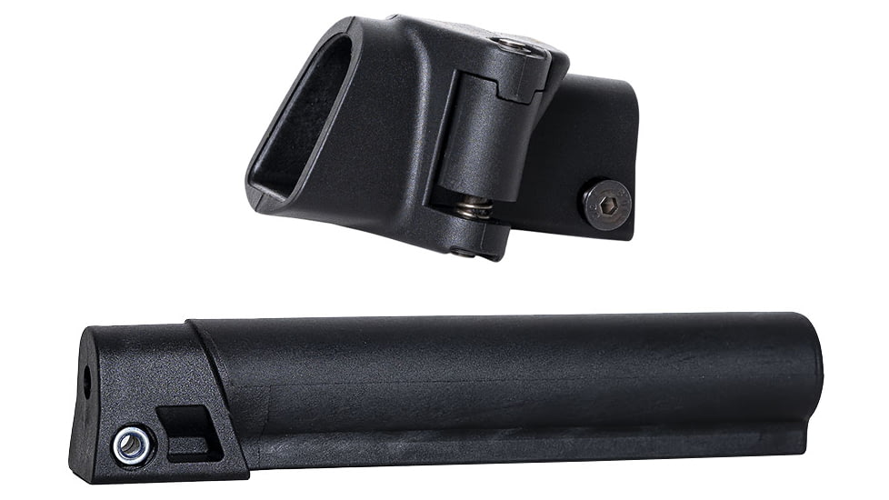 VISM Right Side Folding Stock Adapter, Black Polymer, Works with Tactical Adaptor Grip + Grip Adapt Telestock Tube, Black
