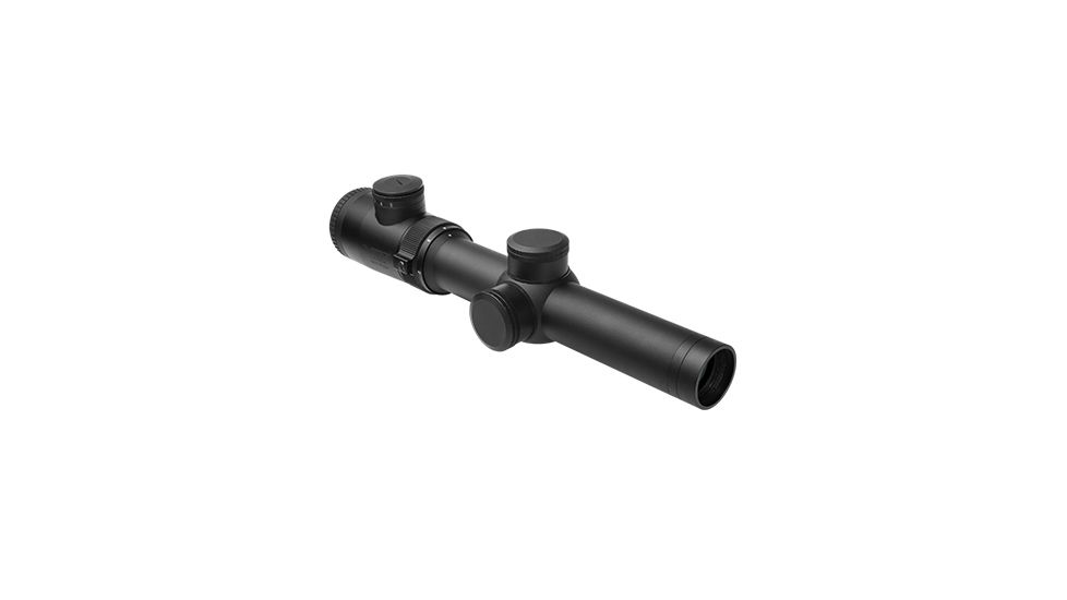 VISM Safari Series 1.1, 4X24 Rifle Scope/Red And Green Illum./Cross Plex Reticle, Green Lens, Black VSAFS11424G