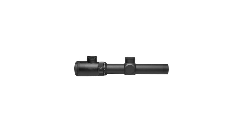 VISM Safari Series 1.1, 4X24 Rifle Scope/Red And Green Illum./Cross Plex Reticle, Green Lens, Black VSAFS11424G