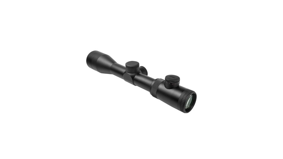 VISM Safari Series 1.5, 6X42 Rifle Scope/Red And Green Illum./Cross Plex Reticle, Green Lens, Black VSAFS15642G