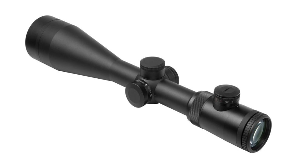VISM Safari Series 2.5, 10X50 Rifle Scope/Red And Green Illum./Single Dot Reticle, Green Lens, Black VSAFD251050G