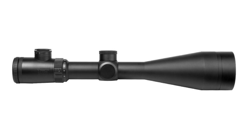 VISM Safari Series 2.5, 10X50 Rifle Scope/Red And Green Illum./Single Dot Reticle, Green Lens, Black VSAFD251050G